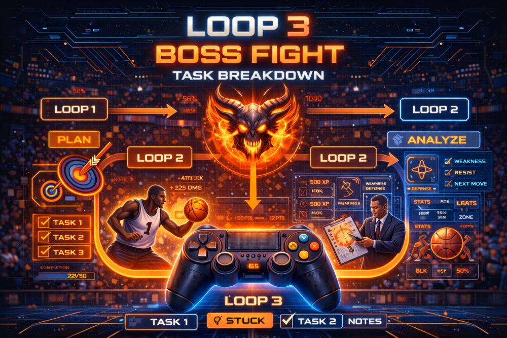 Loop 3 Boss Fight Task Breakdown Illustration
